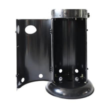 77'' Tall Commerical Grade Glass Tube Patio Heater, Heavy-Duty Construction, Glass Tube in Black, Wheels, Regulator and Hose