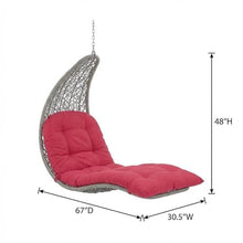 Outdoor Escape Red Lounge Outdoor Patio Chair, Weather-Resistant Design, Comfortable Ergonomic Seating, Stylish Modern Look, Perfect for Outdoor Gatherings
