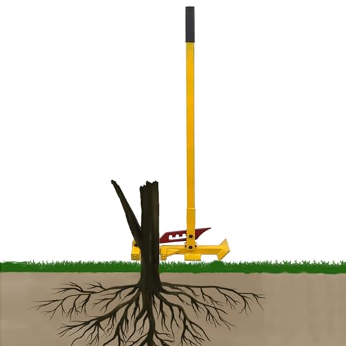 Gaommini Heavy-Duty Sapling Puller - Fully Uproots High-Leverage Tree Puller Tool for Trees Shrubs Vines and Thorns Effort-Saving Manual Root Remover