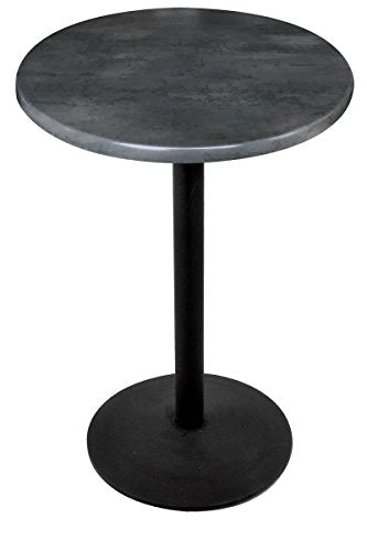 Holland Bar Stool Co. OD214-2236BWOD30RBlkStl 36" Tall OD214 Season 30" Diameter Black Steel Top Indoor/Outdoor Table