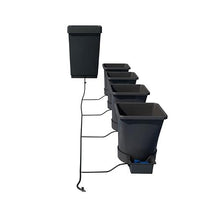 AutoPot 4Pot XL System with 6.6 Gal Plastic Pots and 12.4 Gal Tank (*Includes AIRBASES and AIRDOMES) Self-Watering, Hydroponic System (4PotXL - 6.6 Gal - 12.4 Gal Tank) Indoor, Black