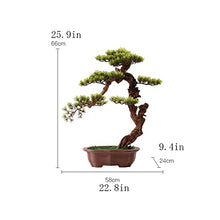 Artificial Plants Bonsai Artificial Bonsai Tree Artificial Bonsai Tree 25.9in Green Simulation Welcome Bonsai Tree Living Room Office Desktop Decor Artificial Bonsai Plant Ceramic Flower Pot Artificia