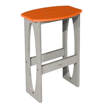 Bahia Verde Shoreline 3-Piece Bar Height Balcony Set, Cove Gray with Citrus Orange