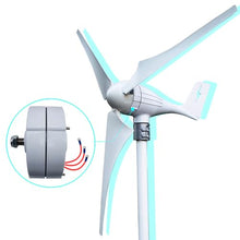 HENGJINGTR 48V,2000W 3 Phase Gearless Permanent Magnet AC Alternator Water Wind Turbine Generator with Rectifier, 12V-220V Windmill Generator Rectifier(48V,White)