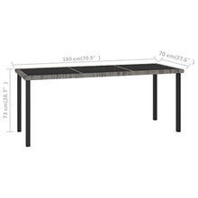 QINXIXINAIXI Garden Dining Table Grey Bistro Table Coffee Tables for Backyard Garden