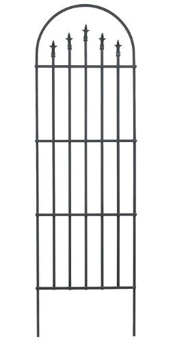 Panacea Trellis Arch with Finial 80" H X 24" W Black Boxed5