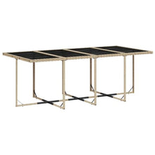AMBERARD Patio Dining Set Set of 12 Beige Furniture Set