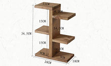 SIDUFHAOPKLL Storage Rack, Mini Plant Stand,Small Stool Display Wood Tiered Succulent Planter for Indoor Outdoor Home Office Decorative(D)