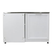 Blue Sky Outdoor Living White Shaker 4-Piece Outdoor Kitchen Combo Set 6 – Modular Weather-Resistant Storage Cabinets