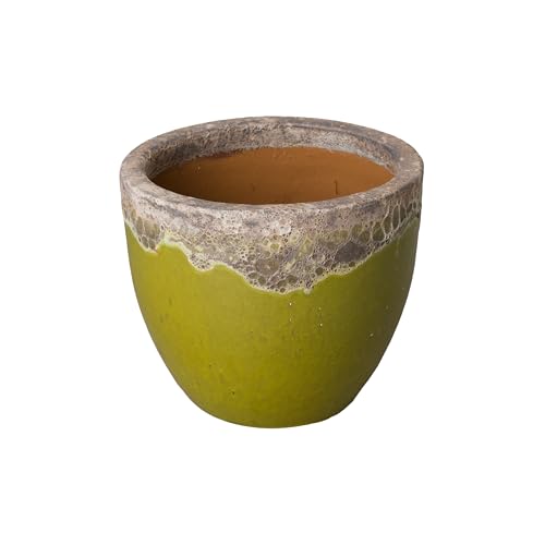 Emissary - Round Planter 4Th Reef/Lime 18.5x15.5 H