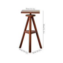 WOAITIANTIAN Vase Stand Three Legged Display Flower Stand, Wooden Double Living Room Floor Flower Table Shelf