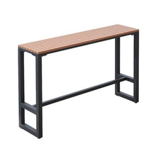 MISXEOE Extra Long Outdoor Bar Height Table, Patio Bar Tables High Counter Table, Weather Resistant Pub Tables for Poolside Garden Balcony Restaurant Cafe, Indoor or Outdoor Use(78.7"x15.7"x40.5")