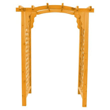 Keystone Amish Co. Newberry Cedar Garden Arbor, Heavy Duty Outdoor Wooden Archway Trellis for Climbing Plants, Amish Crafted, Made in USA, 4-Foot, Natural Stain