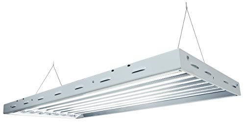Sun Blaze HGC960487 T5 LED 48 - 4 ft Fixture, 8 Lamp, 240V - Indoor Grow Light Fixture For Hydroponic & Greenhouse Use, White