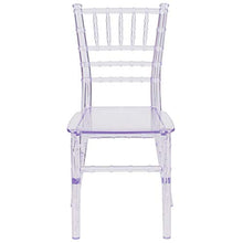 BizChair 10 Pack Child's Transparent Crystal Resin Chiavari Chair Clear