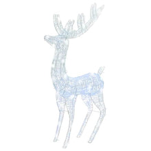 vidaXL XXL Acrylic Christmas Reindeers 250 LED 3 pcs 70.9" Cold White