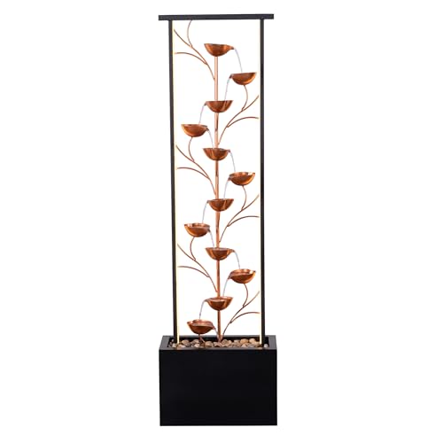 Metal Vine Fountain with LED Strips
