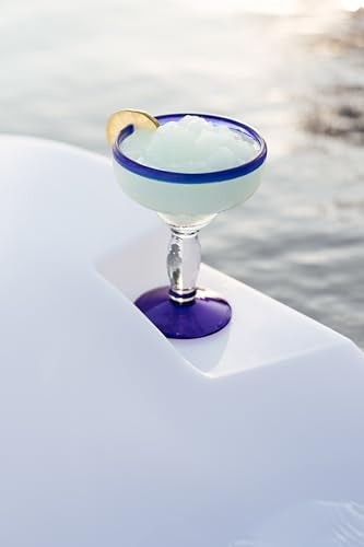 Cool Loungers Pool Wave Lounge Chairs Set of 2 with Side Table White
