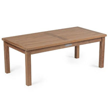 TITAN GREAT OUTDOORS Ash & Ember Grade A Teak 47in Coffee Table, Patio Lounge Tea Table for Deck, Porch, or Backyard Indoor Outdoor Use, Weather Resistant Slatted Outdoor Lounging Patio Furniture
