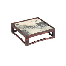 LUYOUBOZHU Vase Stand Square Red Acid Branch Display Stand Marble Worktop Bonsai Decor Base