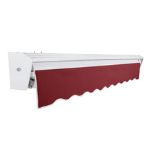 Awntech 8' Destin Right Motor (8' x 6.5') Retractable Patio Awning, Burgundy