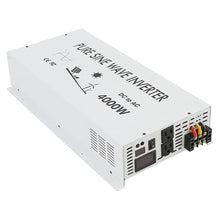 Pure Sine Wave Solar Inverter 12V 120V 4000W Power Bank Converter 24V/36V/48V/72 DC to 110V/220V/230V/240V AC Transformer(12V,110V,Universal)