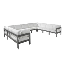 Outdoor Escape White Fabric Outdoor Patio Modular Sectional, Weatherproof Upholstery, Comfortable Back Height, Easy Maintenance, for Outdoor Living