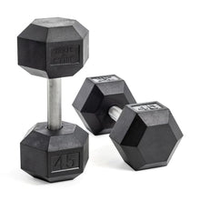 Bells of Steel Hex Dumbbells Set 55-80lb Rubber Medium Knurled