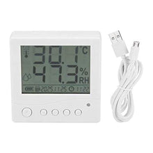 HAYNAH Wall-Mounted Electronic Thermometer,Digital Temperature Humidity Meter Backlight Home Indoor