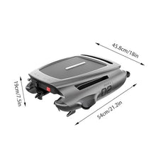 Automatic Solar Powered Pool Skimmer, Cordless Surface Cleaner Robot for Most Pool Shapes, Smart Obstacle Avoidance, 28 Hours Cleaning Time, APP Remote Control