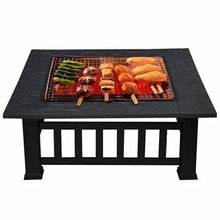 EGBHNJKL Multifunctional Outdoor Barbecue Table Iron Grill Courtyard Villa Fire Pit Backyard Brazier