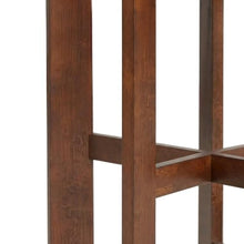 Furnifact Wood and Glass Top Round Counter Height Dining Table with 4 Faux Leather Stools, High Top Pub Table Set for 4, Brown