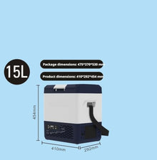 AWMGPDDBTO Mini Fridge 15L Portable Car Home Fridge