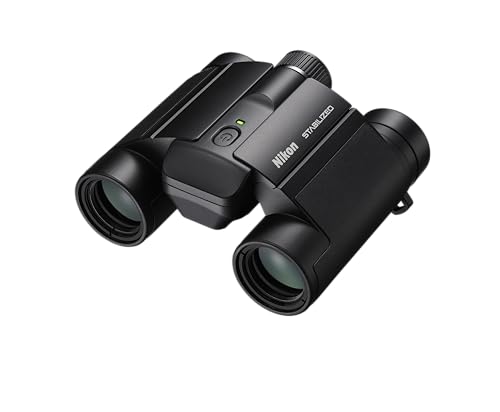 Nikon 10x25 S STABILIZED Roof Prism Binoculars Black