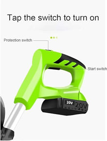 Garden Tiller,Rotavator Cordless Rotavator Lightweight Handheld Garden Tiller Rotavator with 4000Mah Rechargeable Battery and Charger for Garden Vegetable Plots