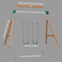 Backyard Discovery Durango All Cedar Swing Set Light Brown