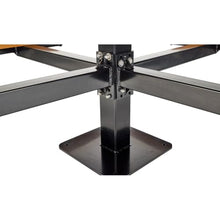BarcoBoard 48 in. Square Pedestal Picnic Table, Surface Mount, Cedar