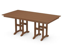 Martha Stewart by POLYWOOD® Acadia 5-Piece Farmhouse Dining Set with Benches in Teak