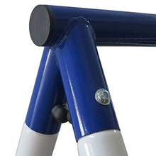 XDP RECREATION Kids Outdoor Playground Set with Glider, Slide, Swings & Seesaw Blue/White