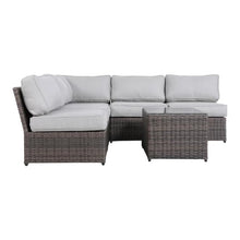 callmego Wicker Outdoor Seating Set with Cushions for Patio and Backyard Use