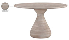 Meridian Furniture 77041Travertine-DT48 Sano Collection Art Deco Indoor/Outdoor Concrete Dining Table with Travertine Finish, Water-Transfer Finish, 48" W x 48" D x 30" H, Travertine