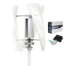 HUIZHITENGDA 10000W Portable Noiseless Wind Turbine Generator Kit, Three-Phase AC 12V 24V 48V 220V Wind Power Turbine Generator Kit for Home Boats & Street Lighting (White),220v