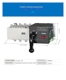 MGMYVDDGVW Dual-Power Automatic Transfer Switch 380V Isolation Type Three-Phase Four-Wire 630A Switching 1000A Controller 4P(2500A)
