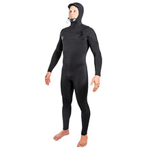 Ride Engine Onsen 4/3 Front Zip Hooded Full Men's Wetsuit Black