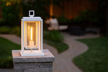 Hinkley Republic Medium 12V Outdoor Pier Mount Lantern, Textured White
