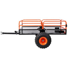 1500 lb Tow-Behind Dump Cart, 16 Cu. Ft. Heavy-Duty Steel ATV UTV Trailer with Foot Release, Utility Dump Trailer for Lawn Mower, Tractor, Yard & Garden