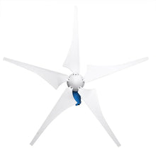 YHOZHUT 1000W / 1200W Wind Turbine Generator Kit 12V / 24V / 48V Wind Power Generator with 5 Blades and Controller, Pure Copper Coil Windmill Generator for Home, Hybrid Solar Wind System,1000w,24V