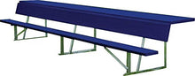 BSN SPORTS 15" Portable Bench with Back Silver