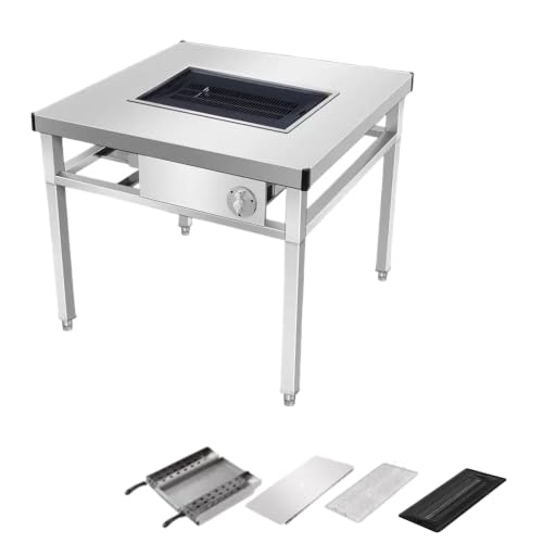 Smokeless Charcoal Grill Table, Japanese Yakiniku BBQ Table