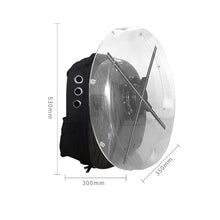 YHMMYSHX 3D Holographic Advertising Backpack Sports Outdoor Advertising Display Screen Bag 50CM 60CM 42CM Holographic Player Cover Bags Easy to Change Video(50-55cm)